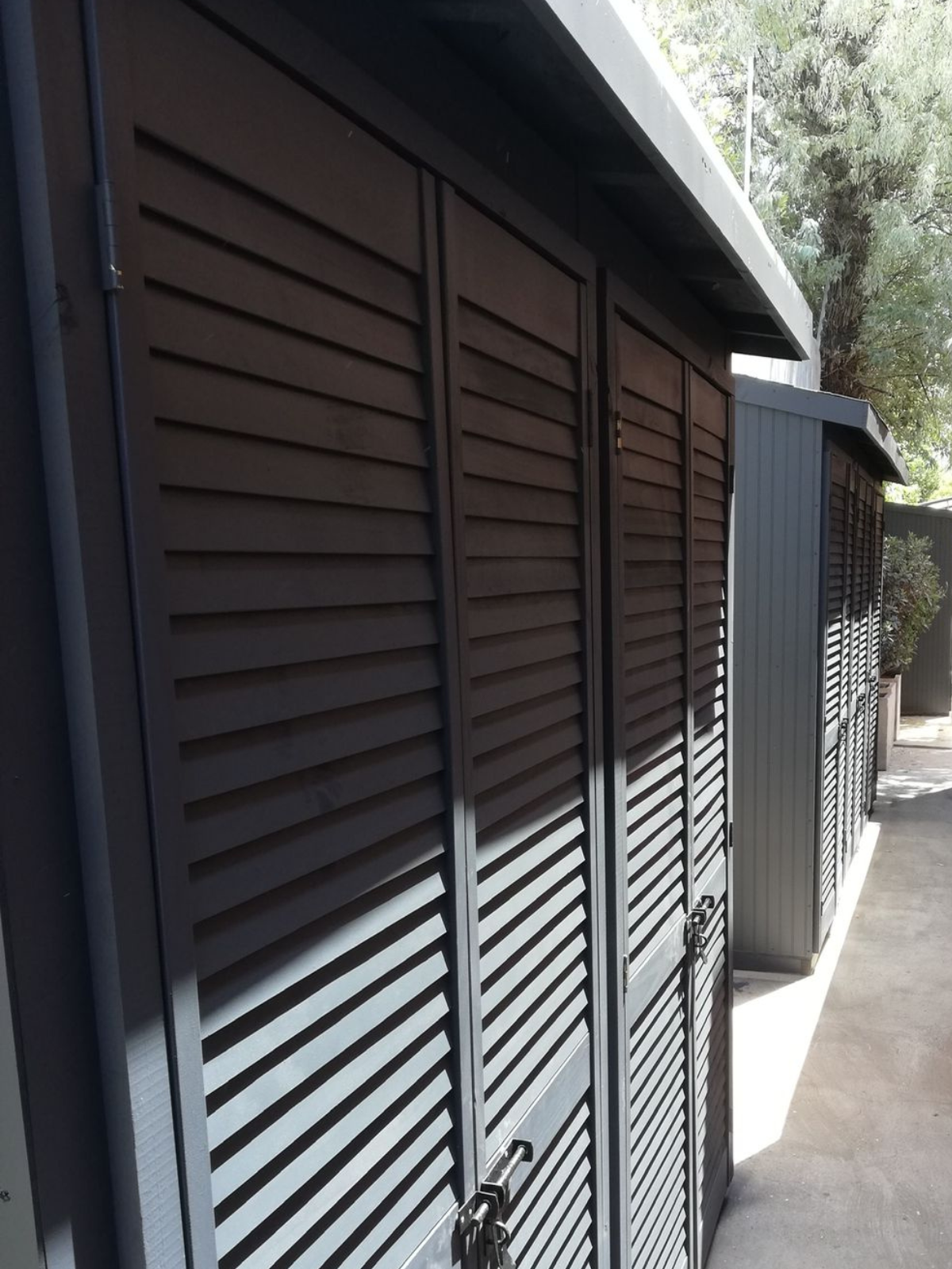 Juego de 3 bodegas de madera para jardin o exterior Celosia BOAM10